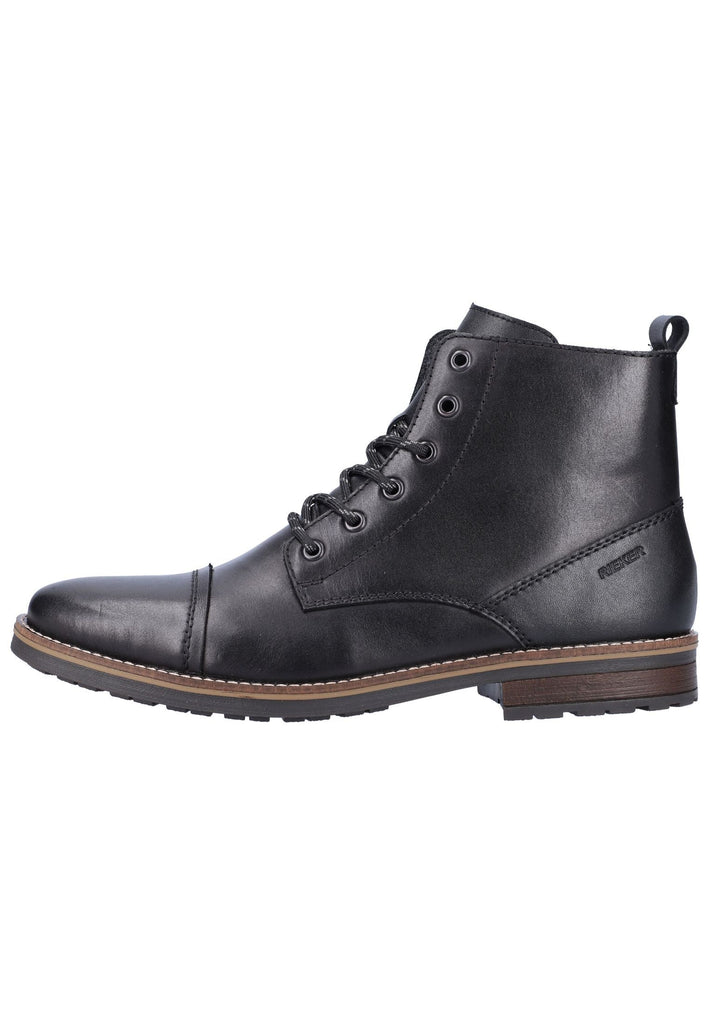 Stiefeletten Rieker Stiefelette Leder/Textil Schwarz