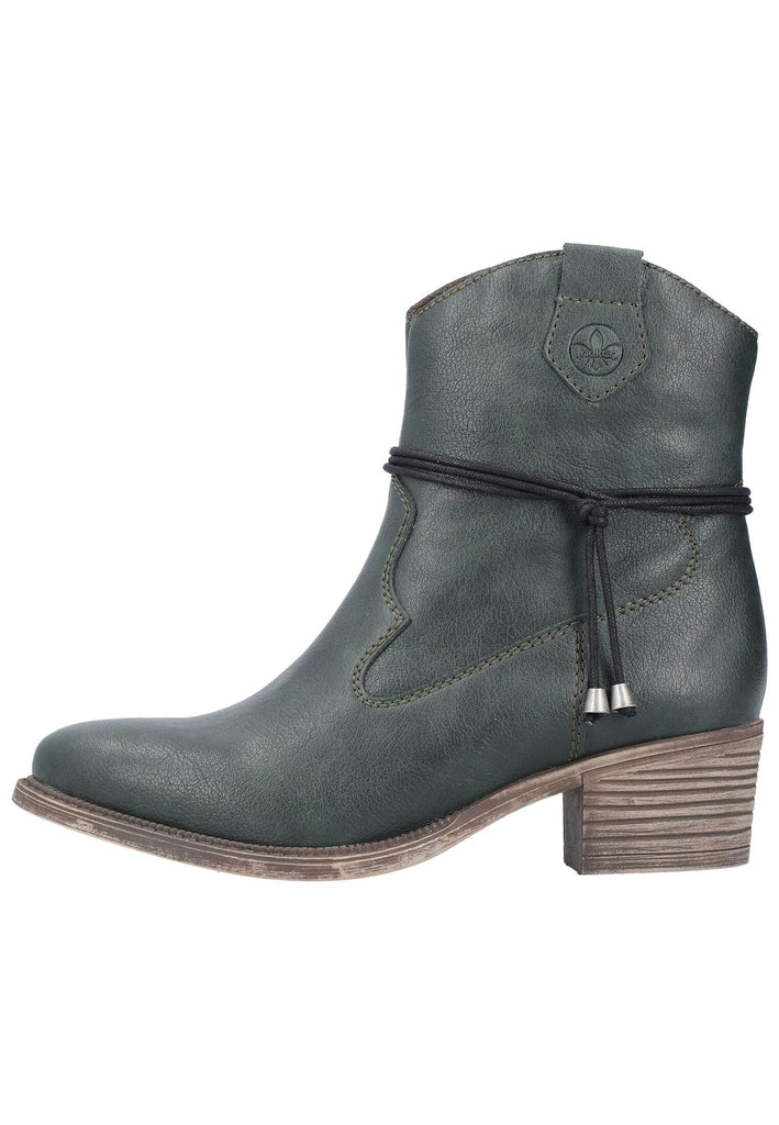 Stiefeletten Rieker Stiefelette Lederimitat Blau Warmfutter