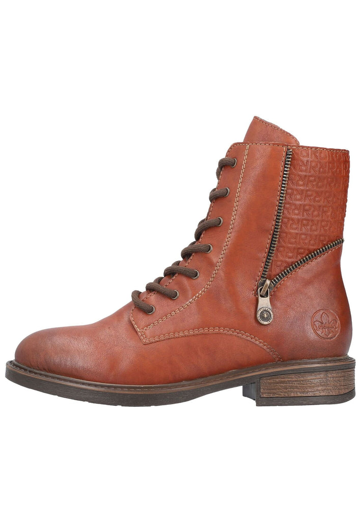 Stiefeletten Rieker Stiefelette Lederimitat Brandy