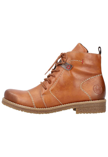 Stiefeletten Rieker Stiefelette Lederimitat Braun