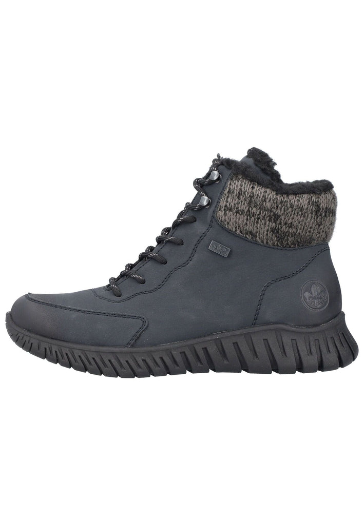 Stiefeletten Rieker Stiefelette Lederimitat Pazifik Warmfutter