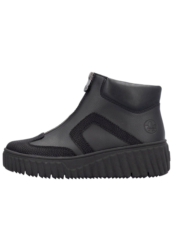 Stiefeletten Rieker Stiefelette Lederimitat Schwarz