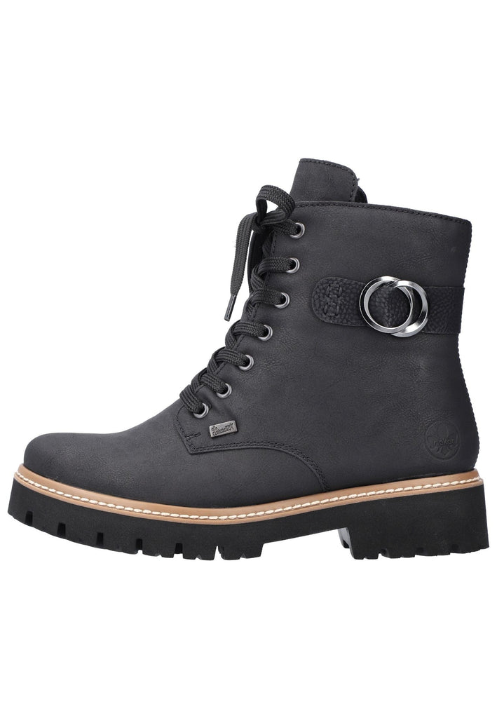 Stiefeletten Rieker Stiefelette Lederimitat Schwarz