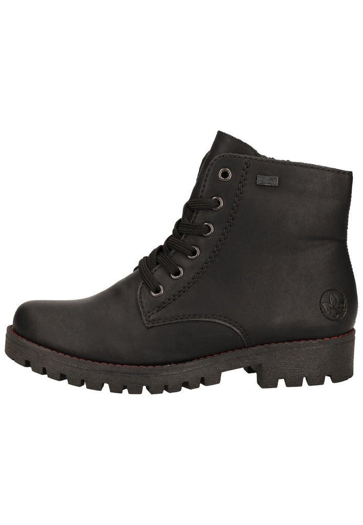 Stiefeletten Rieker Stiefelette Lederimitat Schwarz Warmfutter