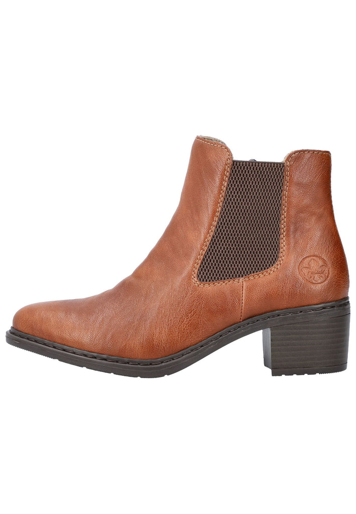 Stiefeletten Rieker Stiefelette Lederimitat/Textil Cuoio