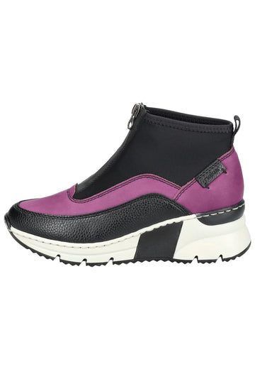 Stiefeletten Rieker Stiefelette Lederimitat/Textil Schwarz
