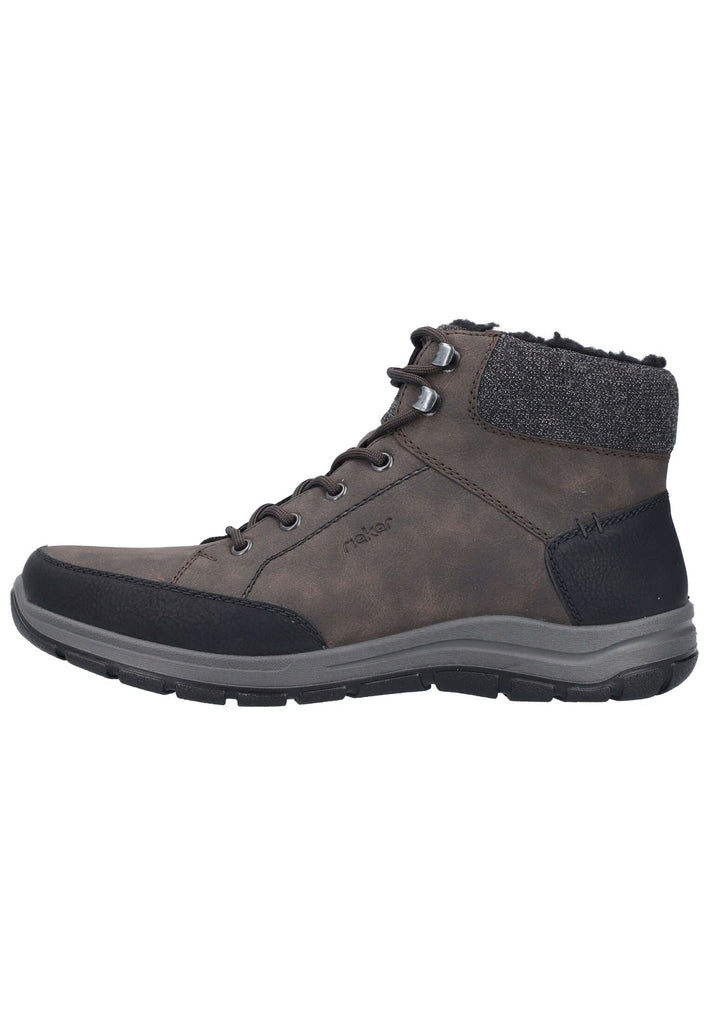 Stiefeletten Rieker Stiefelette Lederimitat/Textil Schwarz Warmfutter