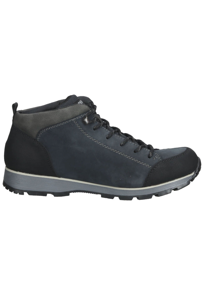 Rieker Wanderschuhe Leder Schwarz/Blau Warmfutter
