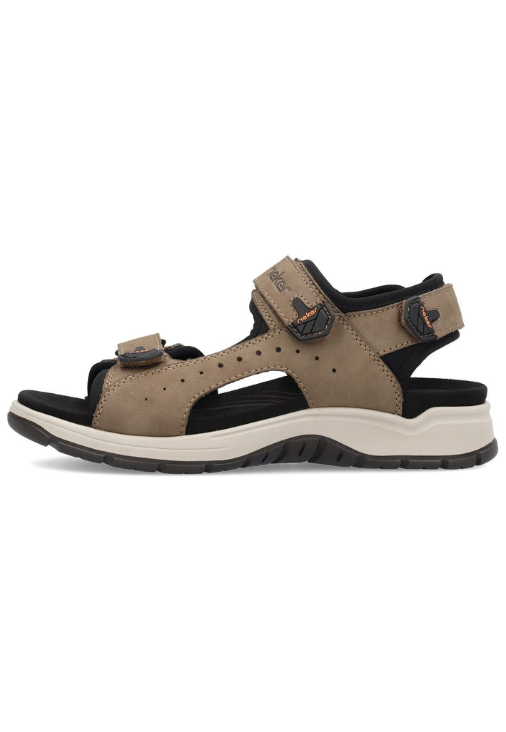 Rieker Wanderschuhe Leder/Textil Braun/Schwarz