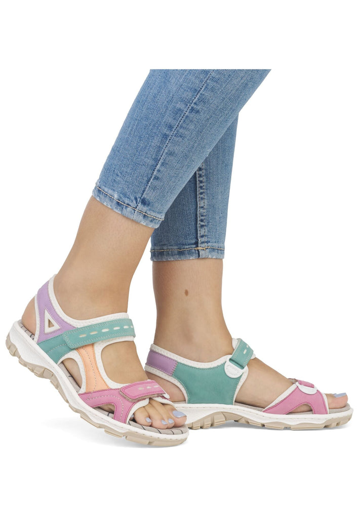 Rieker Wanderschuhe Lederimitat Multicolor