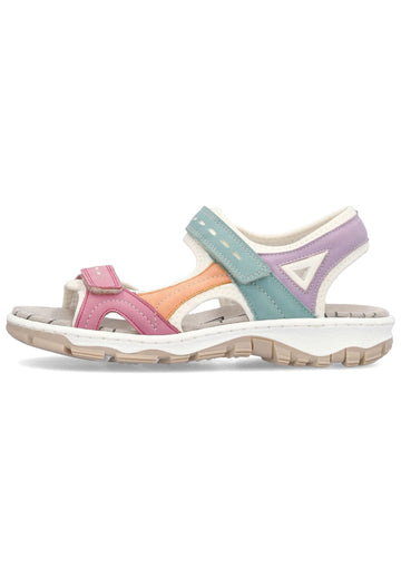 Rieker Wanderschuhe Lederimitat Multicolor