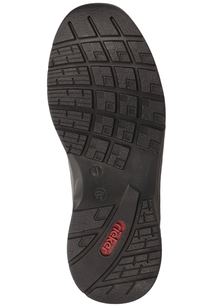 Rieker Wanderschuhe Lederimitat/Textil Schwarz