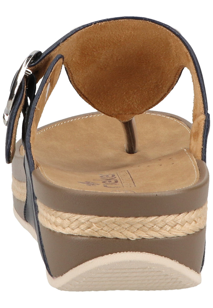 Rieker Zehensteg Lederimitat Ozean