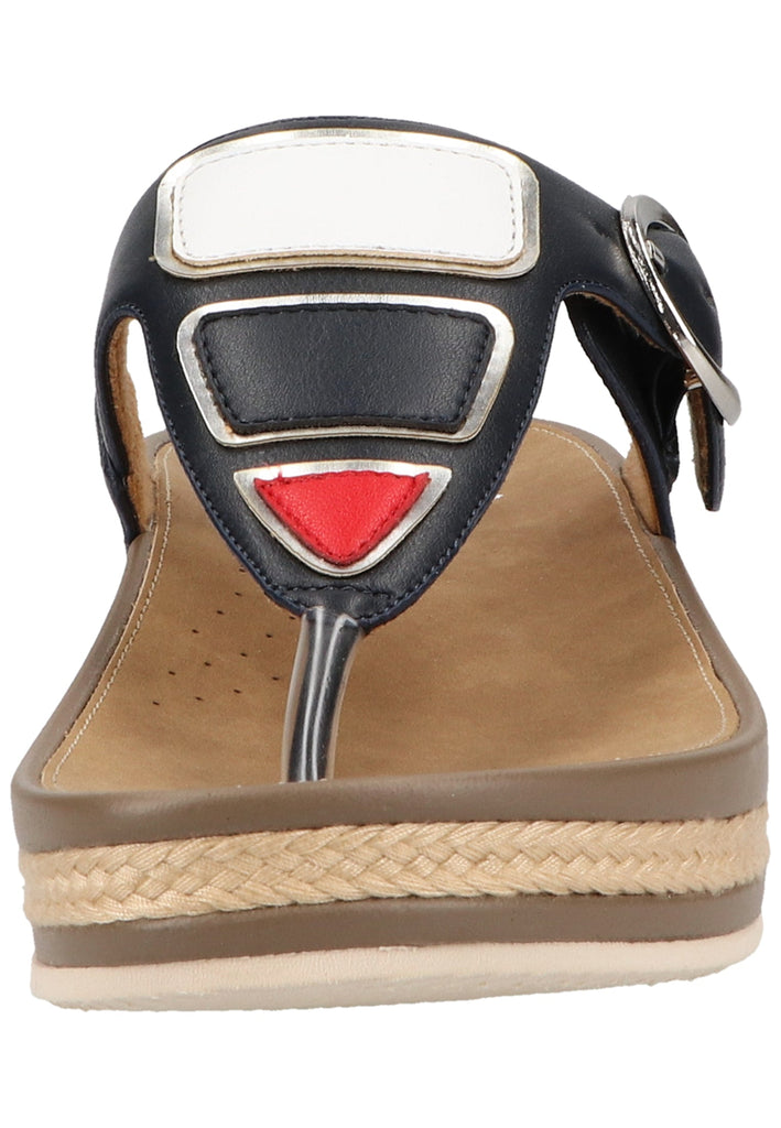 Rieker Zehensteg Lederimitat Ozean