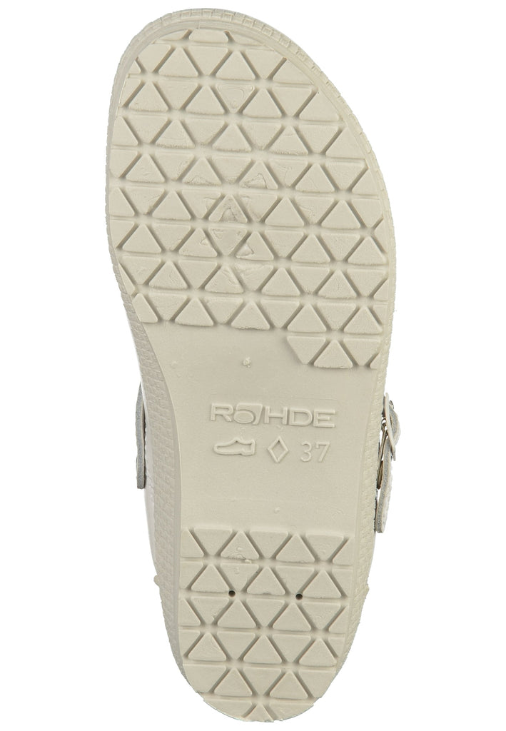 Rohde Clogs Leder Weiß