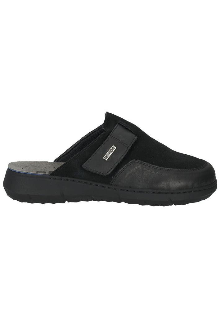 Rohde Clogs Nappaleder Schwarz