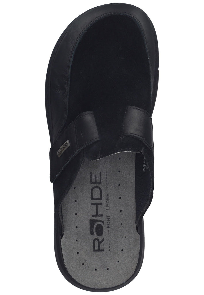 Rohde Clogs Nappaleder Schwarz