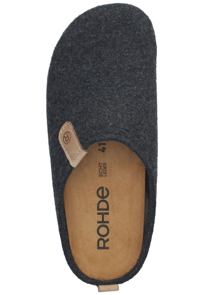 Rohde Hausschuhe Filz Anthrazit