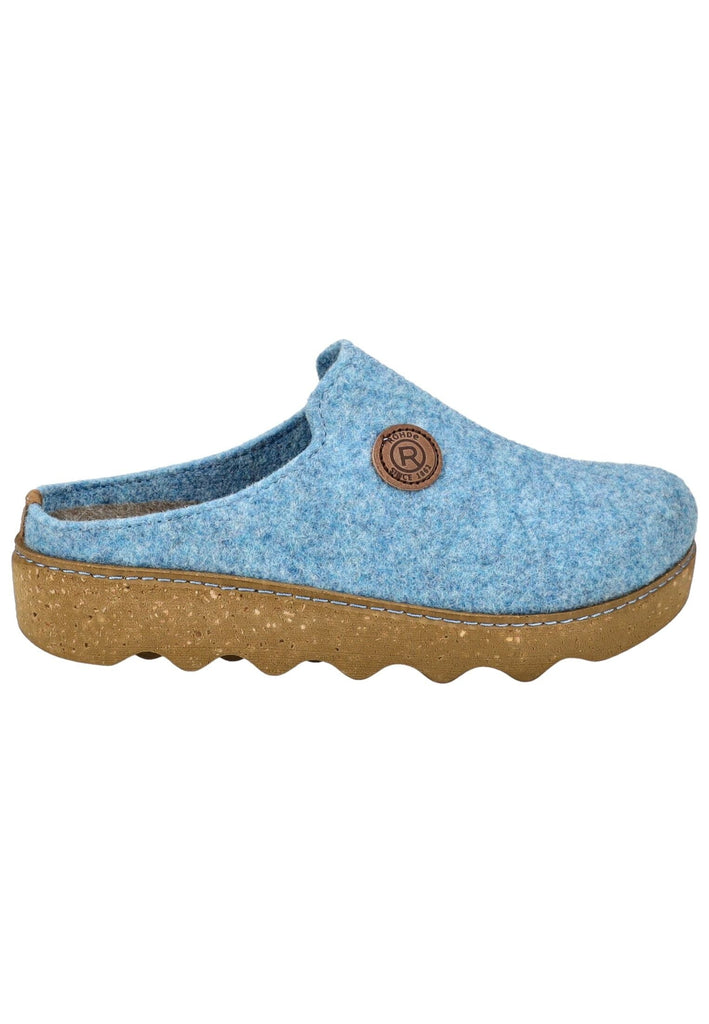 Rohde Hausschuhe Filz Blau