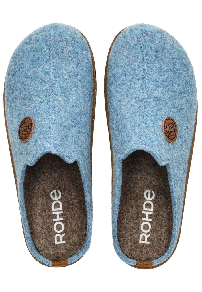 Rohde Hausschuhe Filz Blau