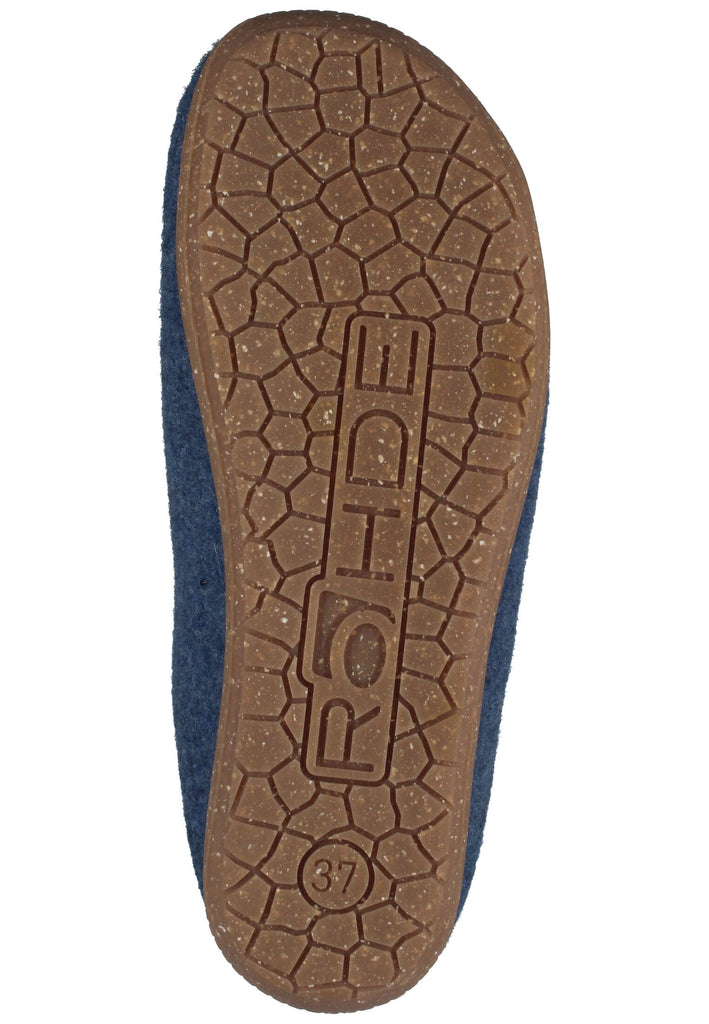 Rohde Hausschuhe Filz Blau