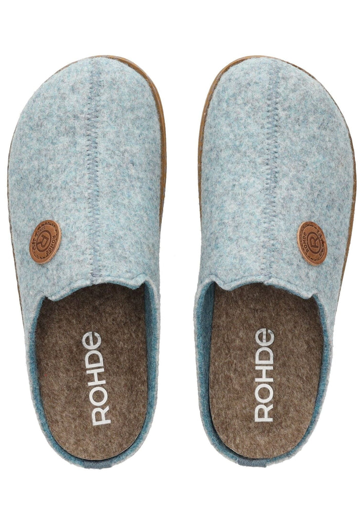 Rohde Hausschuhe Filz Blau