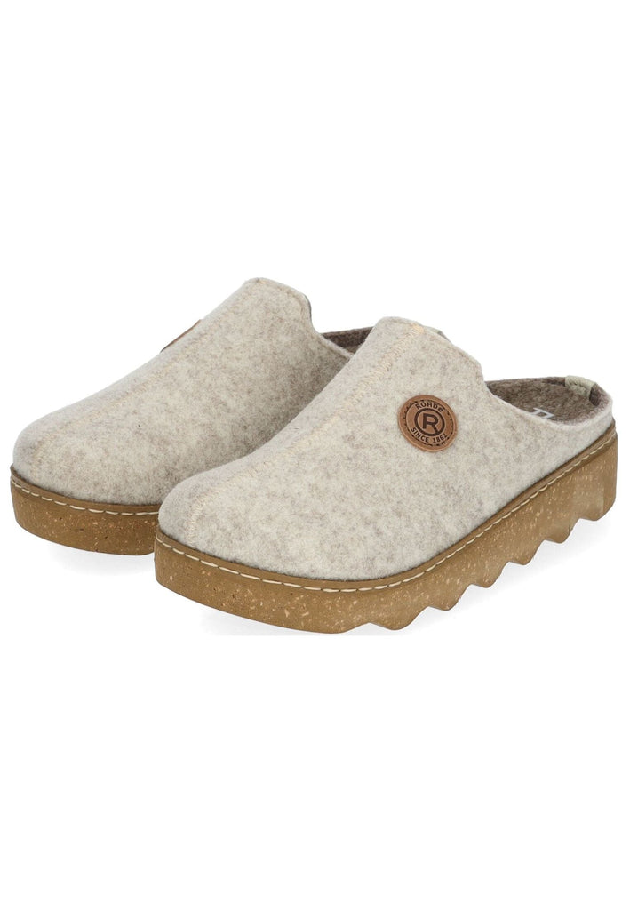 Rohde Hausschuhe Filz Grau