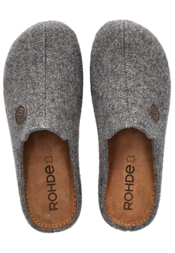 Rohde Hausschuhe Filz Grau