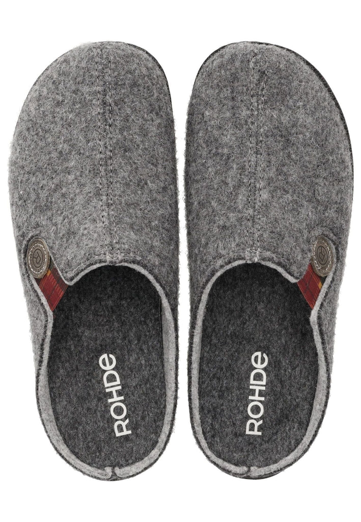 Rohde Hausschuhe Filz Grau