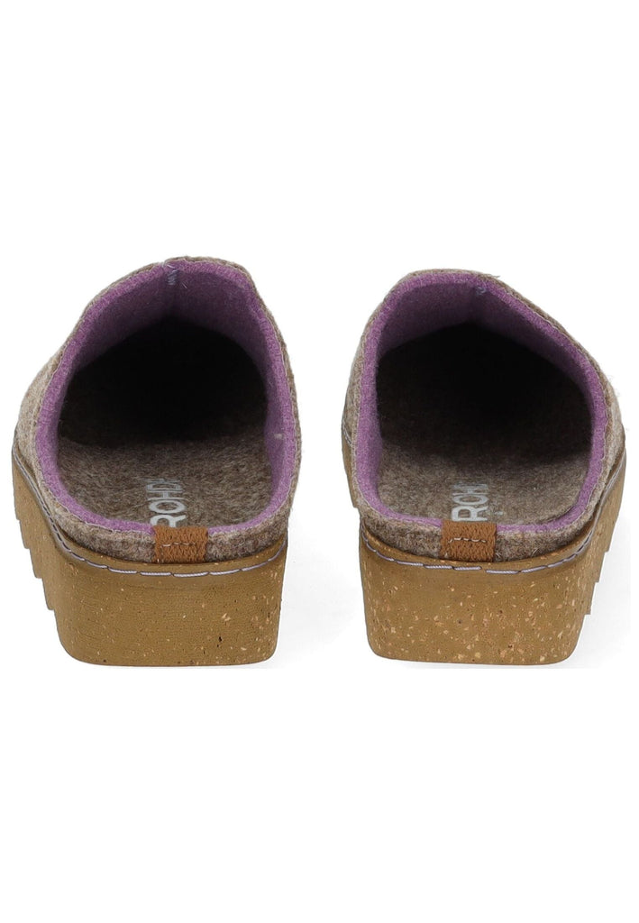 Rohde Hausschuhe Filz Leinen