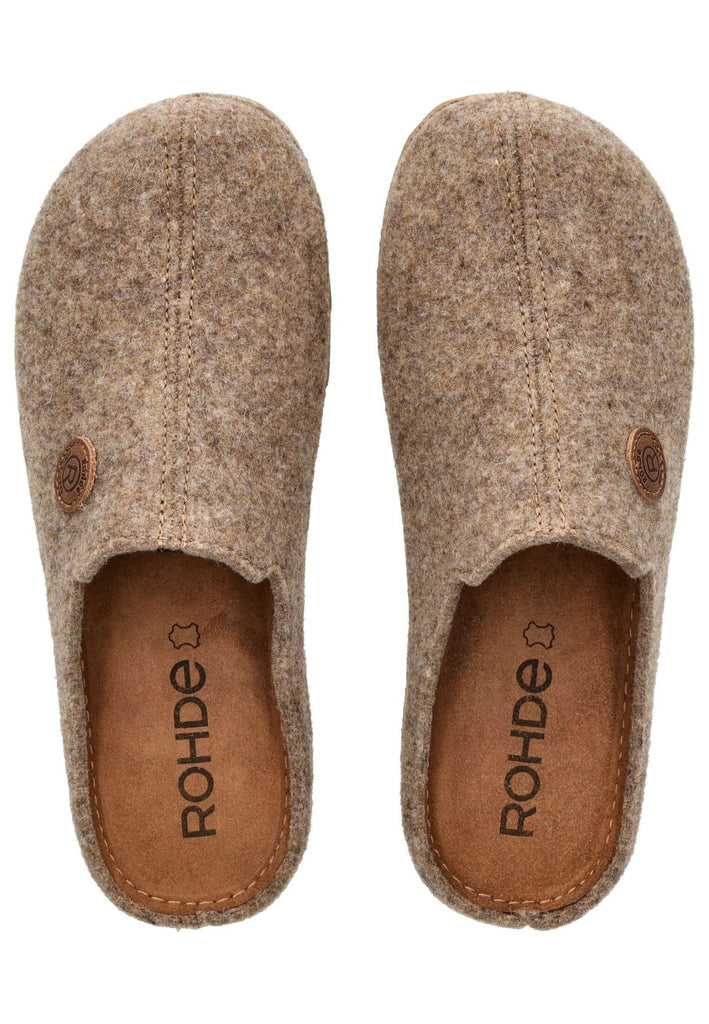 Rohde Hausschuhe Filz Leinen