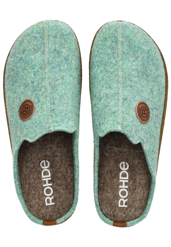 Rohde Hausschuhe Filz Türkis
