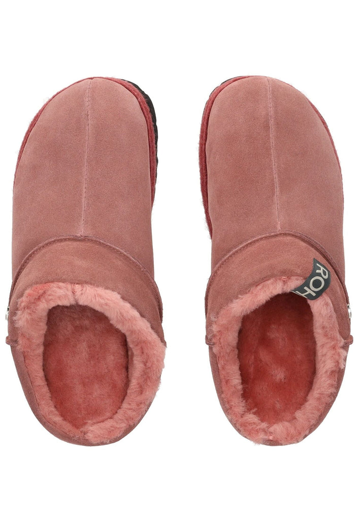 Rohde Hausschuhe Leder Altrosa Warmfutter