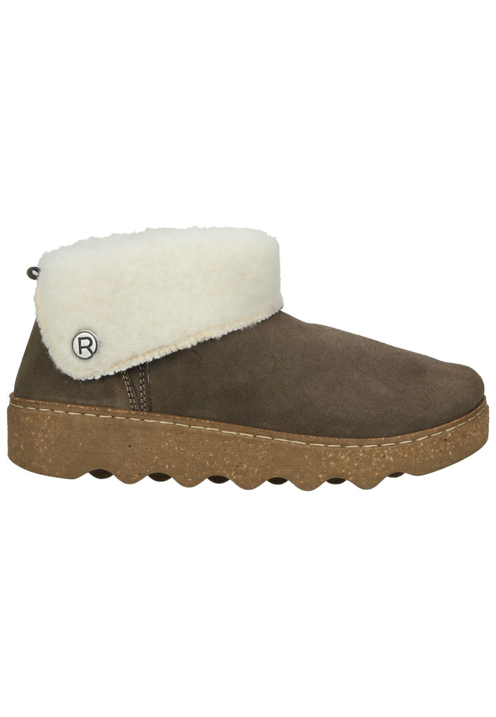 Rohde Hausschuhe Leder Erde Warmfutter