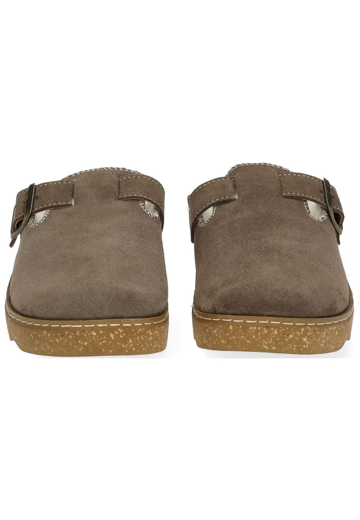 Rohde Hausschuhe Leder Erde Warmfutter