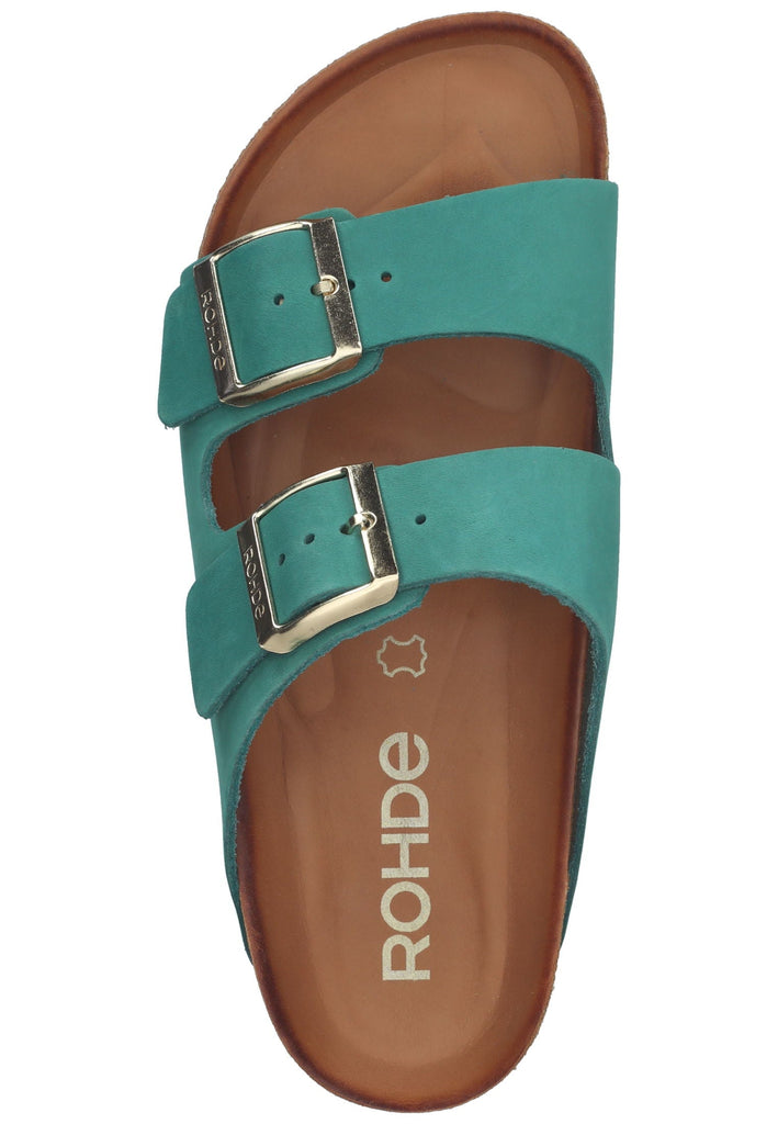 Rohde Hausschuhe Leder Grün