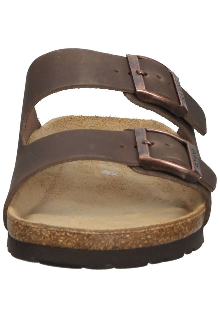 Rohde Hausschuhe Leder Mocca