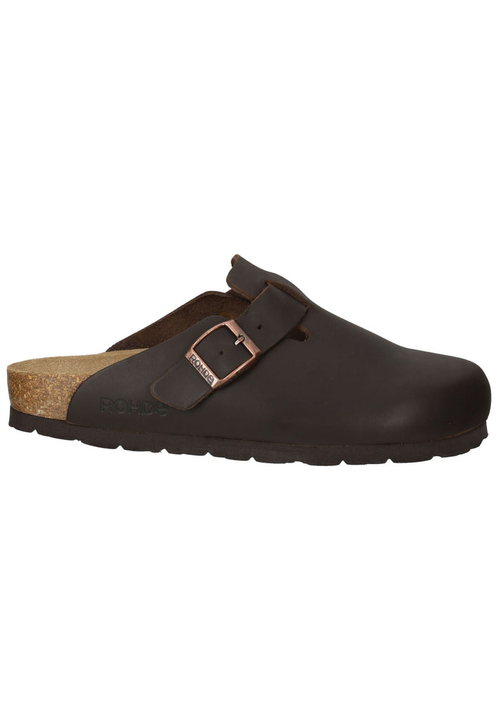 Rohde Hausschuhe Leder Mocca