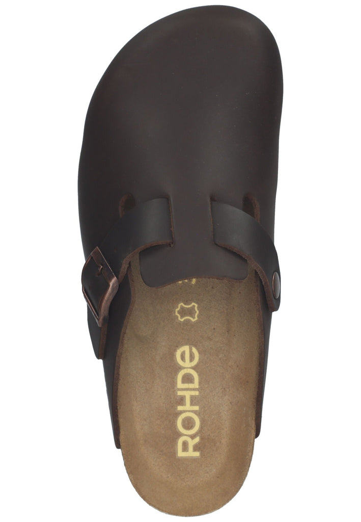 Rohde Hausschuhe Leder Mocca