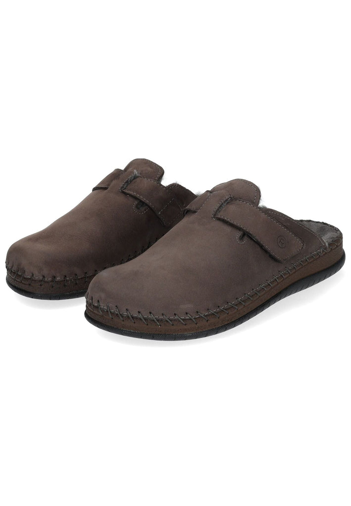 Rohde Hausschuhe Leder Mocca Warmfutter