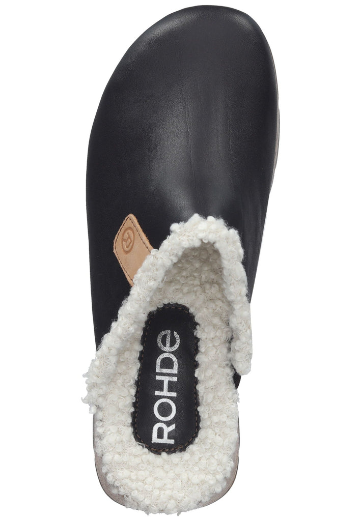 Rohde Hausschuhe Leder Mocca Warmfutter