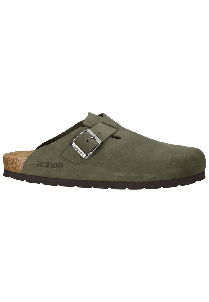 Rohde Hausschuhe Leder Olive