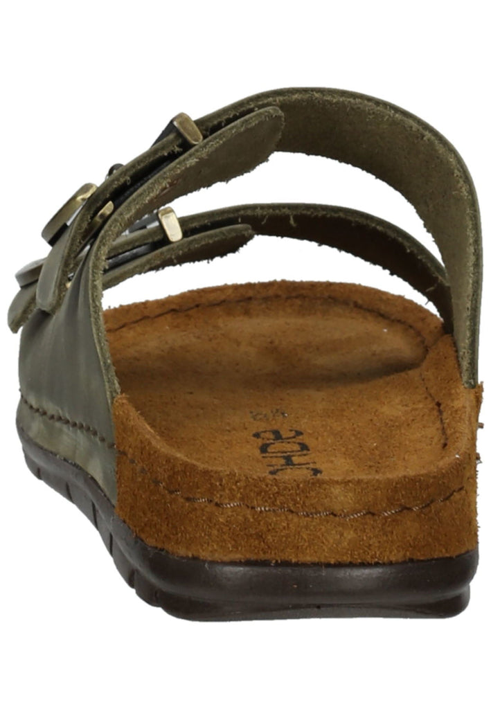 Rohde Hausschuhe Leder Olive
