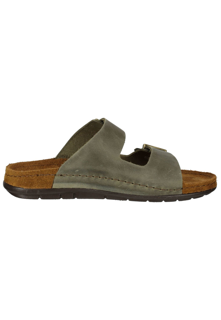 Rohde Hausschuhe Leder Olive