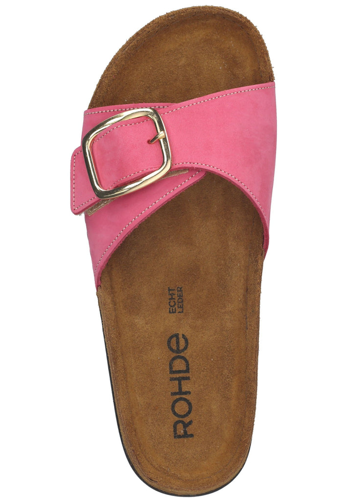 Rohde Hausschuhe Leder Pink