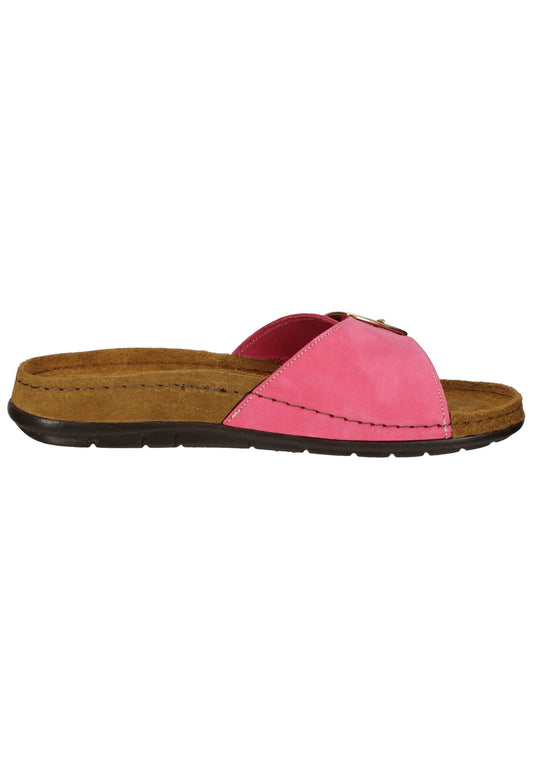 Rohde Hausschuhe Leder Pink