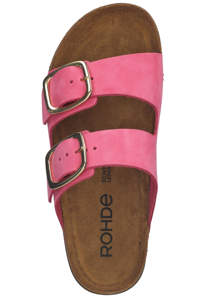 Rohde Hausschuhe Leder Pink