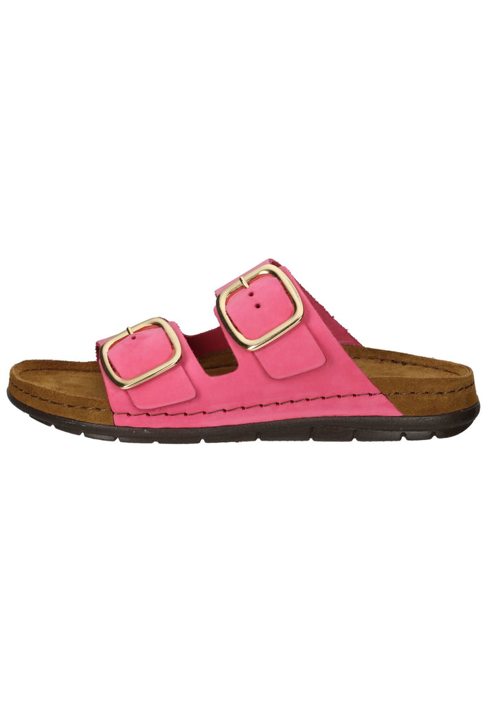 Rohde Hausschuhe Leder Pink