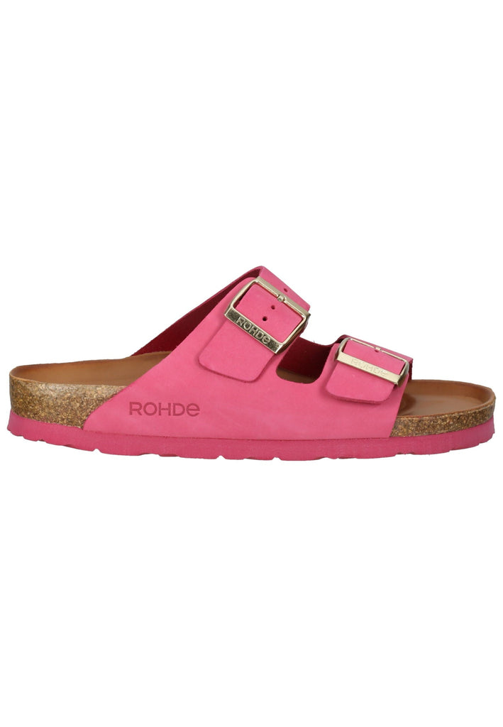Rohde Hausschuhe Leder Pink