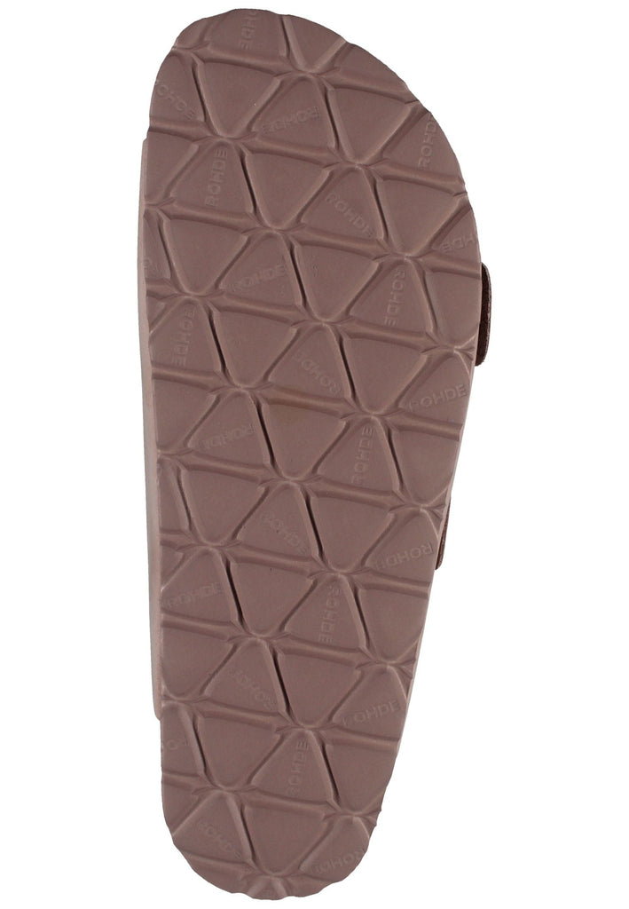 Rohde Hausschuhe Leder Rose